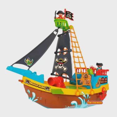 Imagem de Brinquedo Infantil Barco Pirata 23 Peças - Maral 2121
