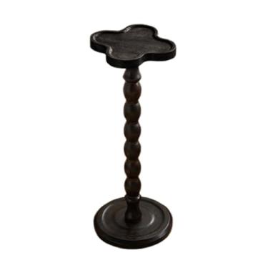 Imagem de Mesa lateral redonda, pequena mesa de bebida para pequenos espaços, mesa de centro moderna com destaque para sala de estar, quarto, cantos e escritório, V