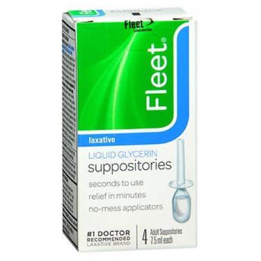 Imagem de Supositórios de glicerina líquida Fleet 4 cada por Boudreaux (pacote com 2)
