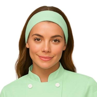 Imagem de Faixa De Cabelo Feminina Para Chef Cozinha Restaurante Confeitaria Pad