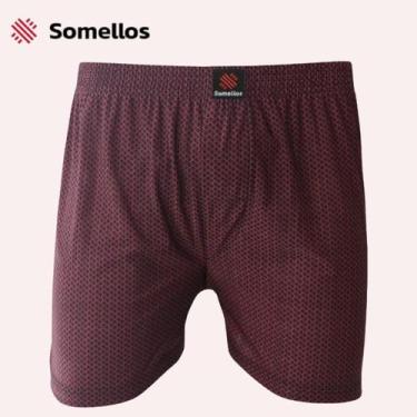 Imagem de Cuecas Samba Canção Adulto Cores Estampadas Em Liganete - SOMELLOS, M