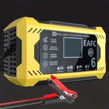 Imagem de Carregador Bateria 12v-10A Inteligente Carro Moto - oem