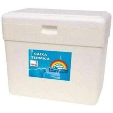 Imagem de Caixa Térmica Isopor 5 Litros Gelo Cerveja Refri Isoterm