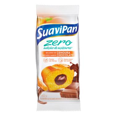 Imagem de Bolinho de Cenoura com Chocolate sem Açúcar 40g - Suavipan