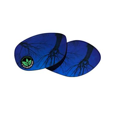 Imagem de Raydi Lentes de reposição de policarbonato para óculos de sol quadrados RayBan RB4147 60 mm - Trail Blue Mirror - Polarizadas