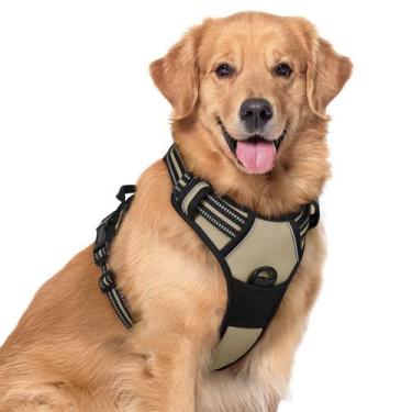 Imagem de Arnês para cães rabbitgoo No Pull, ajustável, XL, bege