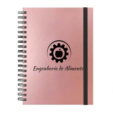 Imagem de Caderno Colegial Plus 10 Matérias Profissões Engenharia de Alimentos (Rosê Gold)