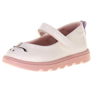 Imagem de Sapato infantil molekinha - 2727102, Branco, Rosa, 22