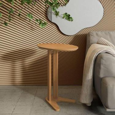 Imagem de Mesa Lateral Em Mdf 60 Cm Freijó Tb604 Jj Dalla Costa