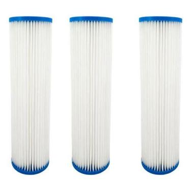 Imagem de Kit 3 Refil Água Plissado Lavável 9 3/4  5 25 50 Micras Pou - Royal B&