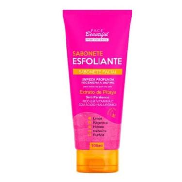 Imagem de Sabonete esfoliante facial extrato de pitaya 100ml face beautiful