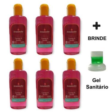 Imagem de 6 Limpador Desinfeta Perfuma Essência 140ml Lavanda Talco Cereja Avelã
