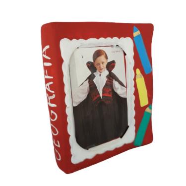 Imagem de Porta Retrato Infantil Estilo Livro Colorido Resina 19Cm X 16Cm