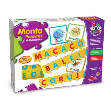 Imagem de Jogo Pedagógico Monta Palavras Multidiciplinar - Elka