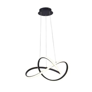 Imagem de Pendente Fluire 1x30w 3000k 1500 Lúmens Sb001b Bella Iluminação Preto-branco