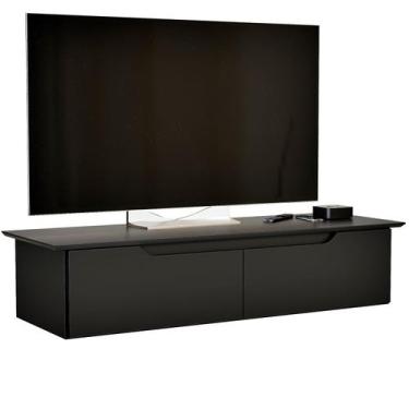 Imagem de Rack Suspenso Flow Preto - EJ Móveis