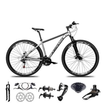 Imagem de Bicicleta Aro 29 Absolute Nero 5 Cabos Internos 27v K7 Freios Hidráulicos Kit 3x9 Suspensão com Trava (Cinza, 15)