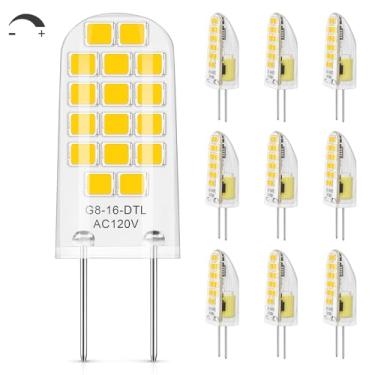 Imagem de DiCUNO Lâmpada Led G8 Regulável, Equivalente A Halógena De 20 W, Branca Natural 4000 K, 2 120 V, Base Bi-Pino Tipo Jcd T4, Substituição Luz Para Embaixo Do Armário, Disco, Pacote Com 10