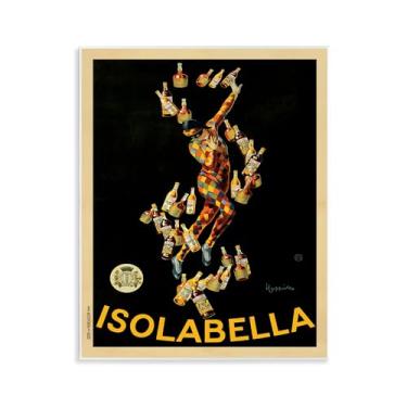 Imagem de Stupell Industries Design artístico de placa de parede de anúncio de garrafas de bebidas antigas por Marcello Nizzoli, 28 x 35 cm