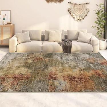 Imagem de Tapete abstrato fácil de limpar para sala de estar, sofá, área de estar, carpete grande, quarto, vestiário, tapete lavável (200x250 cm)/CX037-Flannel-10)