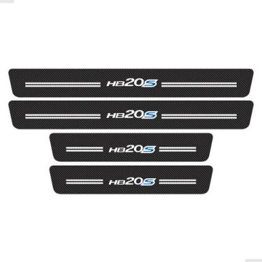 Imagem de Soleira Da Porta Compatível HB20s Fibra De Carbono Genérico - SPORTINO