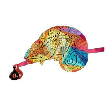 Imagem de Papel De Parede 3D Animais Pop Art Camaleão Pet 3,5M Pxa23 - Você Deco