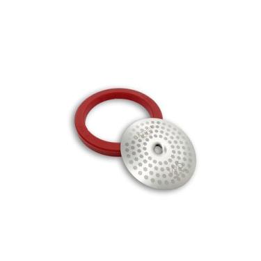 Imagem de Kit de 2 peças feito para máquinas de café expresso Gaggia Classic. Tela de chuveiro de precisão IMS GA200IM e junta Cafelat 8 mm.