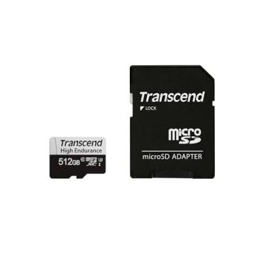 Imagem de Transcend 512 GB microSD com adaptador UHS-I U3 de alta resistência TS512GUSD350V