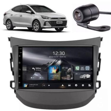 Imagem de Central Multimidia Android Auto HB20 Moldura + Câm Preto - First Optio