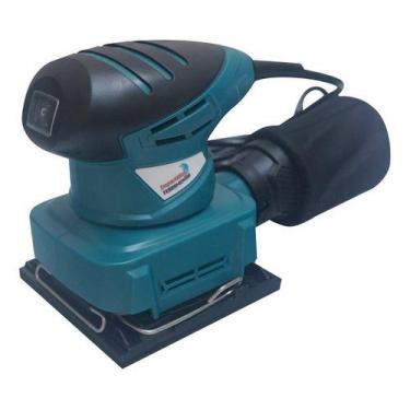 Imagem de Lixadeira Orbital Elétrica Com Coletor De Pó Vibratória 180w Cor Azul 