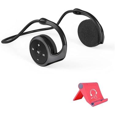 Imagem de Fones De Ouvido Esportivos Sem Fio Bluetooth, Fones De Ouvido Leves Dobráveis Com Som Estéreo Hifi, Suporte Para Cartão De Memória, Fone De Ouvido Confortável Para Corrida De Ciclis, Black