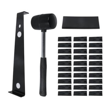Imagem de Oedema Kit de ferramentas de instalação de piso de 33 peças, ferramentas de piso de vinil laminado, inclui barra de puxar, espaçadores, bloco de batida e martelo para uso profissional DIY