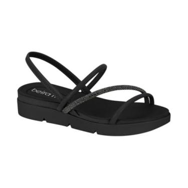 Imagem de Sandalia Beira Rio 8387.533 Papete Flatform Elastico Tratorada Feminino