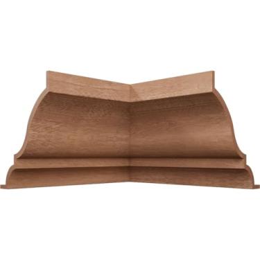 Imagem de 2 13/40.6 cm P x 3 1/5.1 cm A WM48 Americraft Solid Hardwood Stain Grade MiterLink Crown Molding Inside Corner, Sapele (Matches Moulding MLDW01X04WM48SA)