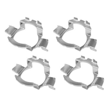 Imagem de PACLVIO 2 pares de adaptadores de lâmpada de farol LED H7 para carro, adaptador de luz LED H7, suporte de base de lâmpada, retentor de soquete, acessórios de carro, adaptador de suporte de lâmpada H7