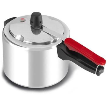 Imagem de Panela De Pressão Fechamento Interno 4,5 Litros Clock Eco, 4,5L, Prata