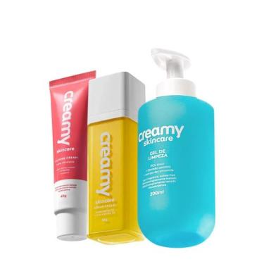 Imagem de Kit Creamy Skincare Gel de Limpeza Calming Cream Ácido Lático (3 produ