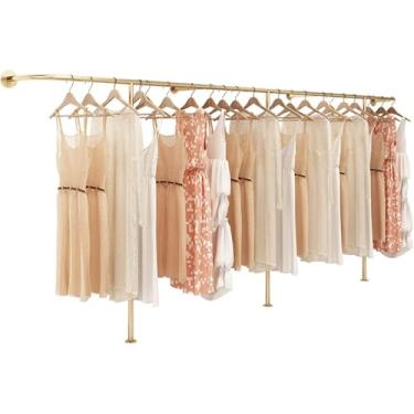 Imagem de Prateleiras Criativas De Prateleiras De Exibição De Roupas Montadas Na Parede, Prateleira De Roupas De Chão De Loja De Varejo Simples Moderna, Prateleira De Armazenamento De Me, A, L 300cm