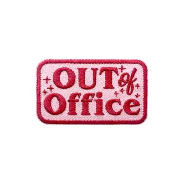 Imagem de AKIKOPATCH Remendos fora do escritório, tamanho 7,6 cm, adesivos femininos costurados para roupas, mochilas, chapéus, jeans, bolsas, remendos bordados da moda, adesivos de ferro no tecido, presente