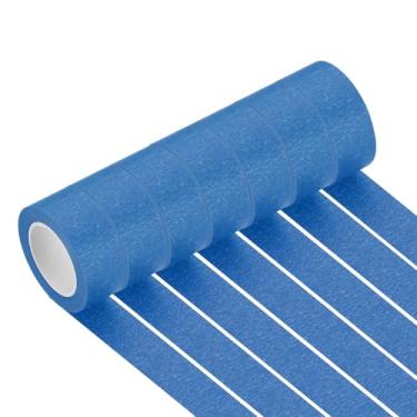 Imagem de PATIKIL Fita adesiva azul escuro 2,5 cm x 35 m, 7 rolos de código de cores etiquetagem para pintura de parede e organização de laboratório de ciências