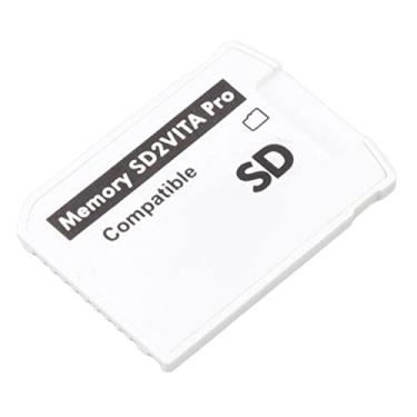 Imagem de Domary Adaptador de Cartão de Armazenamento Adaptador de Slot de Cartão de Memória para PS Vita Micro Storage Cartão 1000 2000 3.60 Henkaku ENSO Material Branco ABS Com Capacidade de