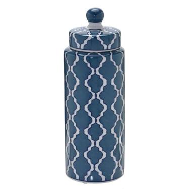 Imagem de Potiche Decorativo Azul Muriel 31Cm