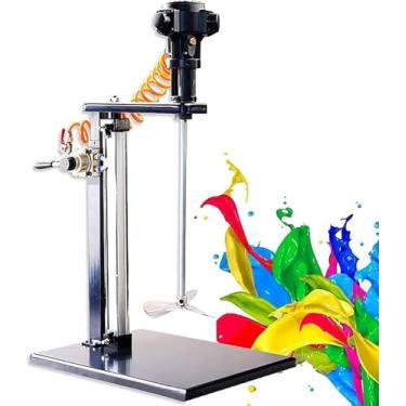 Imagem de Agitador De Tinta Do Misturador Pneumático 5 Galões / 20l Misturador De Suporte Pneumático Velocidade Ajustável De Elevação Automática Torna A Mistura Mais Uniforme Para Mistura De Tinta In
