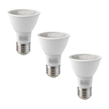 Imagem de Kit 3 black & decker lâmpada led par20 6,5w 4000k 100-240v - 001026