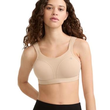 Imagem de Champion Sutiã esportivo feminino, conforto perfeito, suporte máximo, sutiã esportivo de alto impacto para mulheres, Nude., 34C