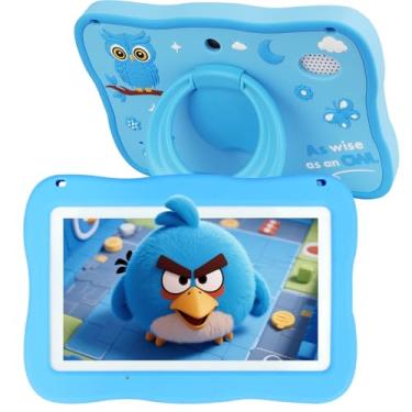 Imagem de Tablet infantil de 32 GB para crianças de 3 a 7 anos com muito conteúdo offline, tablets infantis de 7 polegadas, software instalado com capa protetora WiFi, controle parental, tablets para crianças
