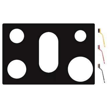 Imagem de bezoku Tampa de fogão para fogão a gás SamSung de 76 cm, modelo NX60T8111, NX60T8311, NX60T8511, NX60T8711, NX60T8751, protetor de queimador reutilizável com espessura de 0,5 mm para protetor de fogão