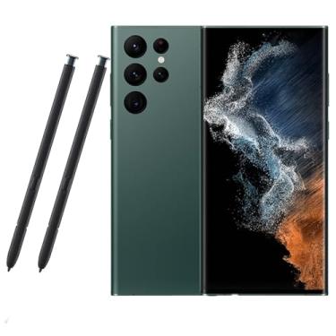 Imagem de 2 canetas de substituição para Galaxy S22 Ultra para Samsung Galaxy S22 Ultra 5G SM-S908 S Caneta Stylus sem Bluetooth (verde)