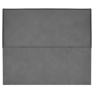 Imagem de Cabeceira de Cama Casal Estofada 140cm Julia Suede Cinza Claro - Ateli
