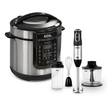 Imagem de Panela De Pressão Elétrica Digital Epp60di Com Mixer Miniprocessador 3 Em 1 Emx02 Eos 220v 220v